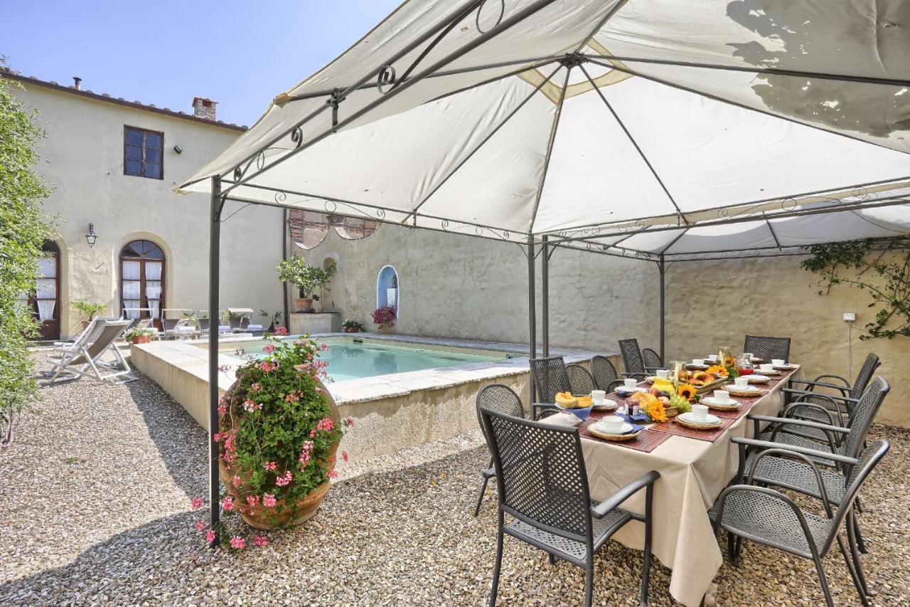 Charming Villa Marcialla Tavarnelle Val di Pesa Bagian luar foto